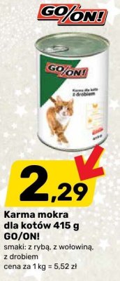 Karma mokra dla kotów 415 g GO/ONI promocja w Bricomarche