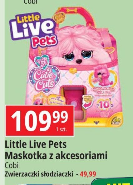 Zwierzaczki słodziaczki little live pets scruff-a-luvs Cobi promocja w Leclerc