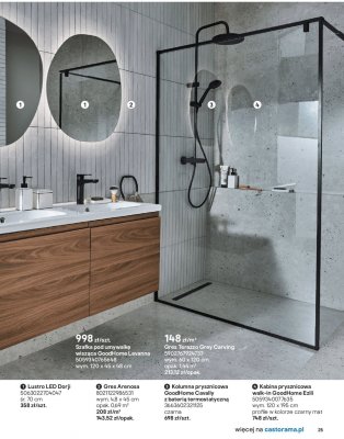 Gres Terrazzo Grey Carving promocja w Castorama