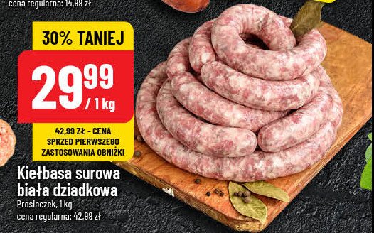 Kiełbasa biała dziadkowa Prosiaczek promocja