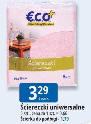 Ściereczki uniwersalne Eco+ promocja w Leclerc