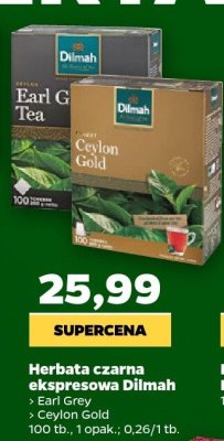 Herbata czarna ekspresowa Ceylon Gold 100 tb. promocja w Netto