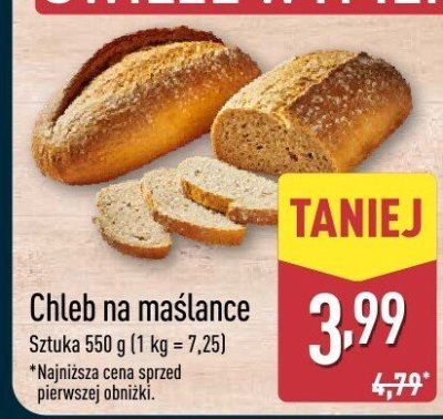 Chleb na maślance promocja w Aldi