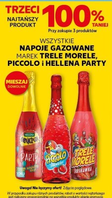Napoje gazowane marek Trele Morele, Piccolo i Hellena Party promocja w Kaufland