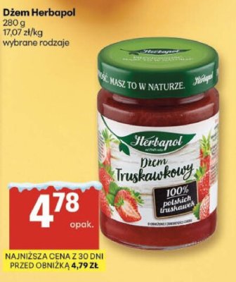 Dżem Herbapol truskawkowy promocja w Delikatesy Centrum