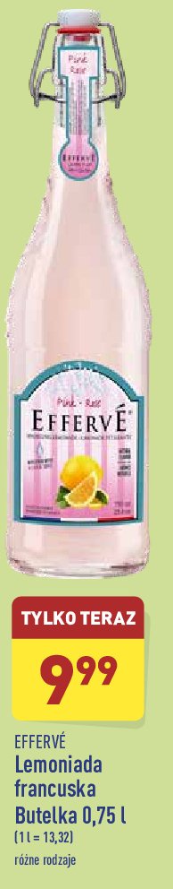 Lemoniada r贸偶owa Efferve promocja