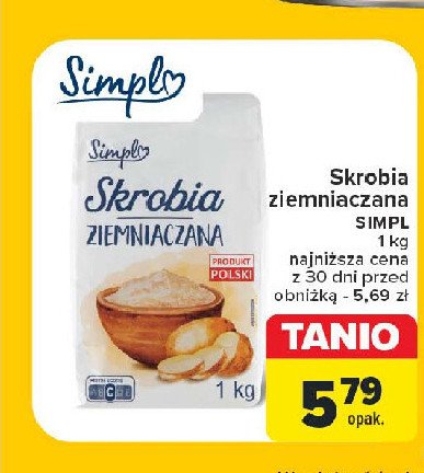 Skrobia ziemniaczana Simpl promocja