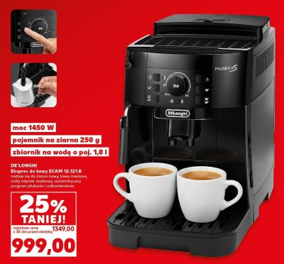 Ekspres do kawy DE'LONGHI ECAM 12.121.B promocja w Kaufland