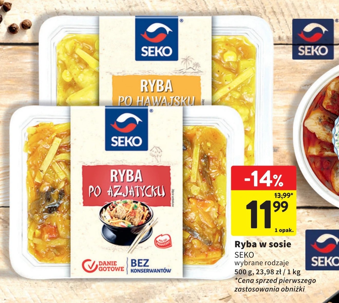 Ryba po azjatycku Seko promocja w Intermarche