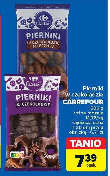 Pierniki w czekoladzie Carrefour promocja