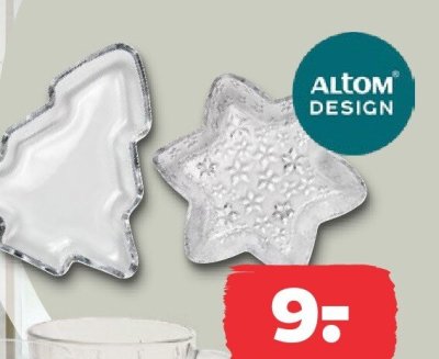 Talerz ozdobny choinka promocja w Netto