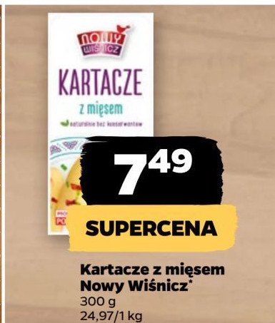 Kartacze z mięsem Nowy wiśnicz promocja w Netto