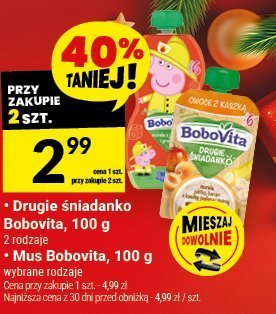 Mus owocowy Bobovita, 100 g promocja w Twój Market