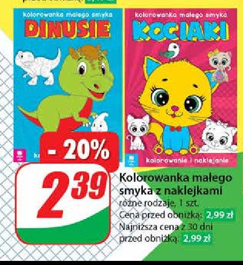 Kolorowanka małego smyka kociaki promocja