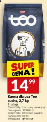 Karma dla psa Teo sucha, 2,7 kg promocja w Twój Market