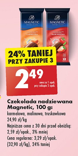 Czekolada truskawkowa Magnetic promocja