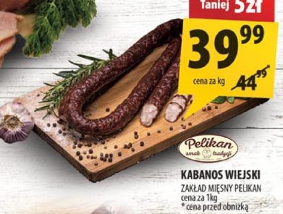 Kabanos wiejski Zakład Mięsny Pelikan promocja w Arhelan