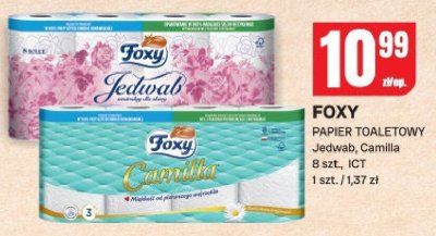 Papier toaletowy Foxy Jedwab, Camilla promocja w Chorten