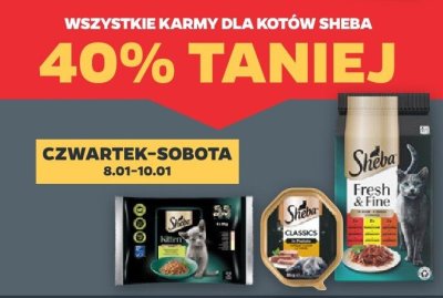 Wszystkie karmy dla kotów Sheba -40% promocja w Netto