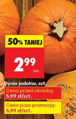Dynia promocja w Biedronka