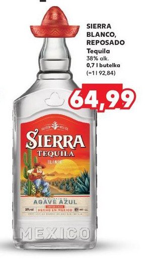 Tequila SIERRA REPOSADO promocja w Kaufland