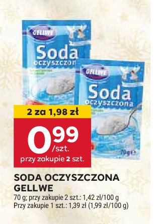 Soda oczyszczona Gellwe promocja w Stokrotka