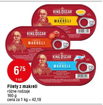 Filety z makreli w wodzie z sol膮 morsk膮 King oscar promocja