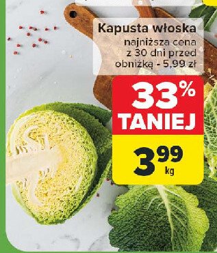 Kapusta włoska promocja