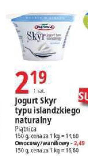 Jogurt typu islandzkiego z jagodami Piątnica skyr promocja