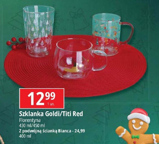 Szklanka z podwójną ścianką bianca 400 ml Florina (florentyna) promocja