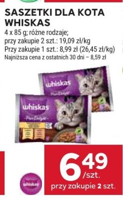 Saszetki dla kota Whiskas promocja w Stokrotka