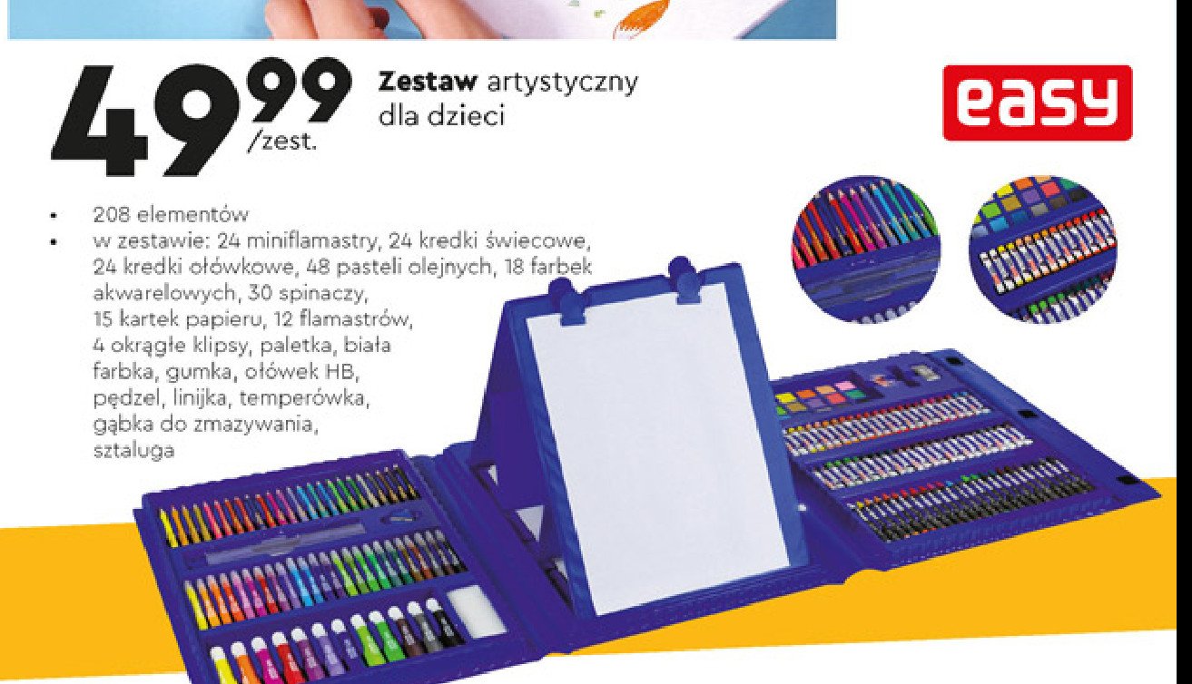 Zestaw artystyczny dla dzieci Easy creative promocja