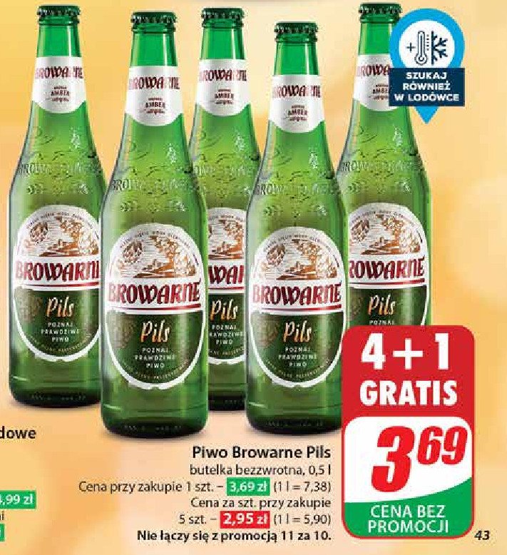 Piwo Browarne pils promocja w Dino