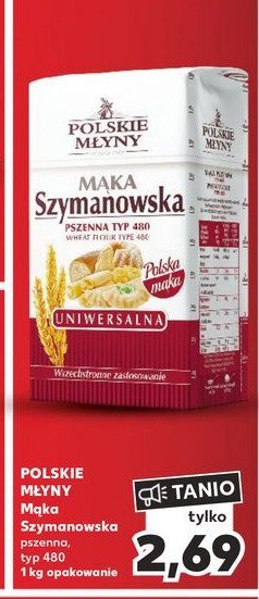 Mąka pszenna szymanowska typ 480 Polskie młyny promocja