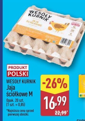 Jaja ściółkowe M 20 szt. promocja w Aldi