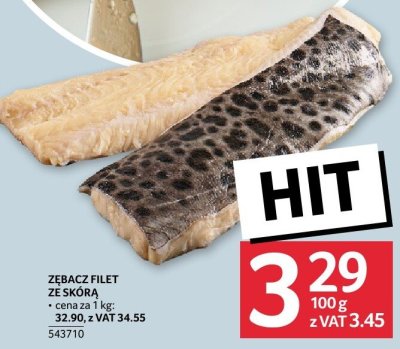 Żebacz filet ze skórą promocja w Selgros