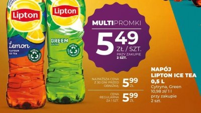 Napój Lipton Ice Tea 0,5 L Green promocja w Duży Ben