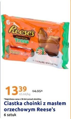 Ciastka choinkli z masłem orzechowym Reese's promocja w Action