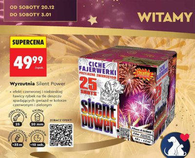 Wyrzutnia Silent Power promocja w Biedronka