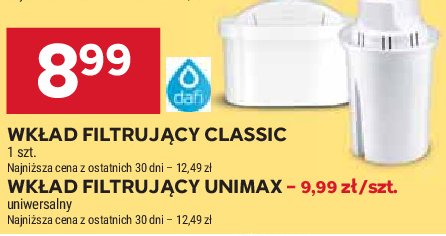 Wkład do filtra unimax Dafi promocja w Stokrotka