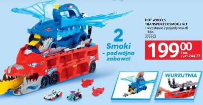 Zestaw Hot Wheels Transporter Smok 2 w 1 promocja w Selgros
