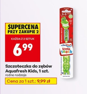 Szczoteczka do zębów Aquafresh Kids promocja w Biedronka