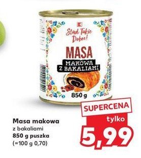 Masa makowa z bakaliami K-classic stąd takie dobre! promocja