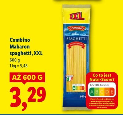 Makaron spaghetti Combino, XXL promocja w Lidl