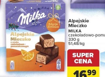 Alpejskie Mleczko czekoladowo-pomarańczowe promocja w Carrefour