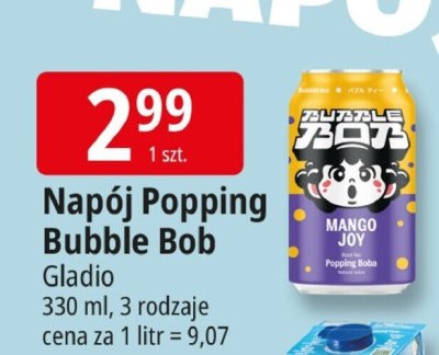 Napój Popping Bubble Bob Gladno promocja w Leclerc