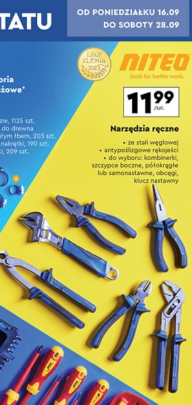 Szczypce półokrągłe 6" Niteo tools promocja