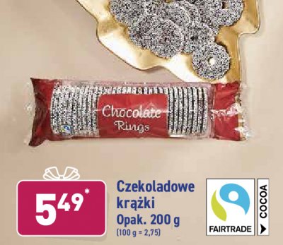Czekoladowe krążki promocja w Aldi