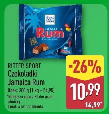 Czekoladki Jamaica Rum  promocja w Aldi