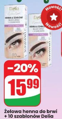 Żelowa henna do brwi + 10 szablonów promocja w Dino